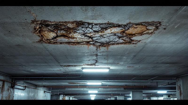Betonschäden an Tiefgarage und Kellerdecke