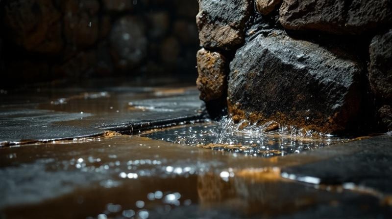 Drückendes Grundwasser: Erkennen und richtig abdichten